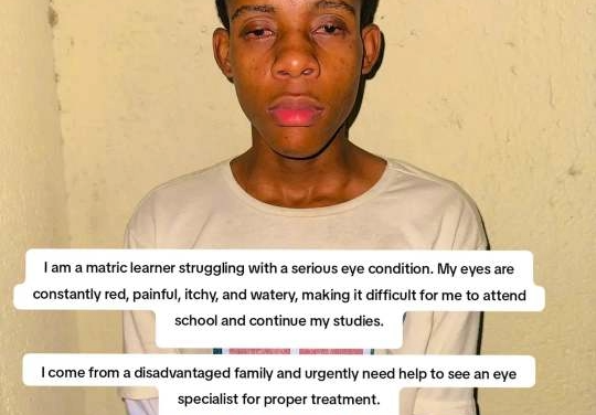 Help Mqebisi save his sight and continue his education